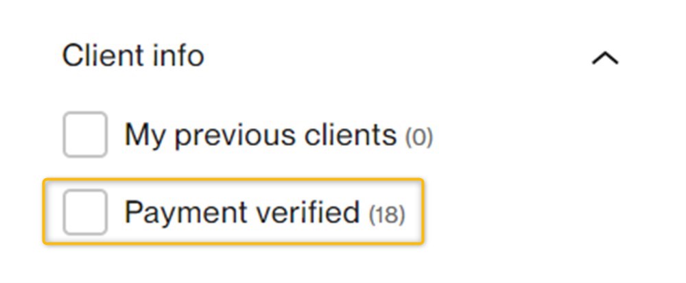 upwork payment verified